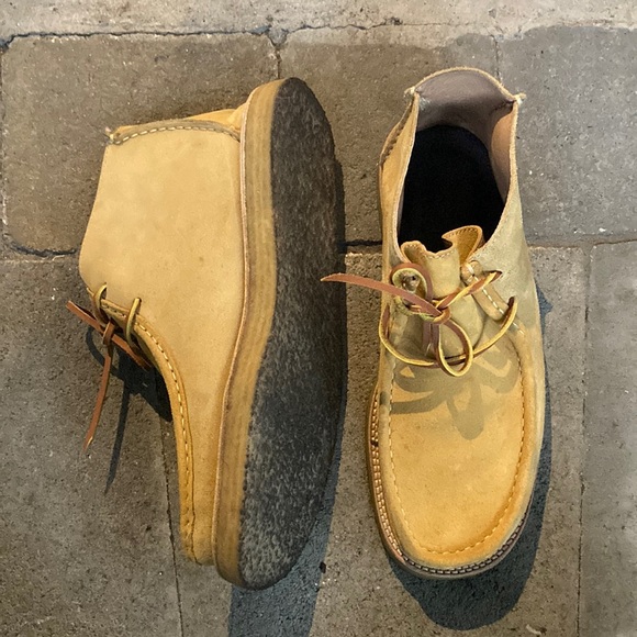 WILDBUNCH beige suede Wally shoes, size 11 *as is - Picture 4 of 15